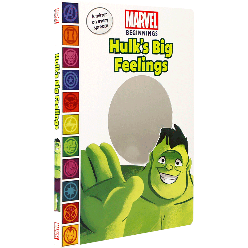 英文原版 Marvel Beginnings: Hulk's Big Feelings 漫威开端 浩克的情感 Marvel Press2-6岁儿童宝宝启蒙益智绘本纸板书
