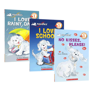 英文原版 Scholastic Reader Level 1: Noodles: 学术读者1级系列3本 学会表达内心感受 4-8岁儿童宝宝情绪认知启蒙分级读物
