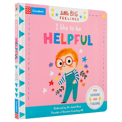 原版I Like To Be Helpful 我喜欢帮助别人 儿童英语早教启蒙绘本 亲子互动培养宝宝专注力推拉机关纸板书Little BIG Feelings