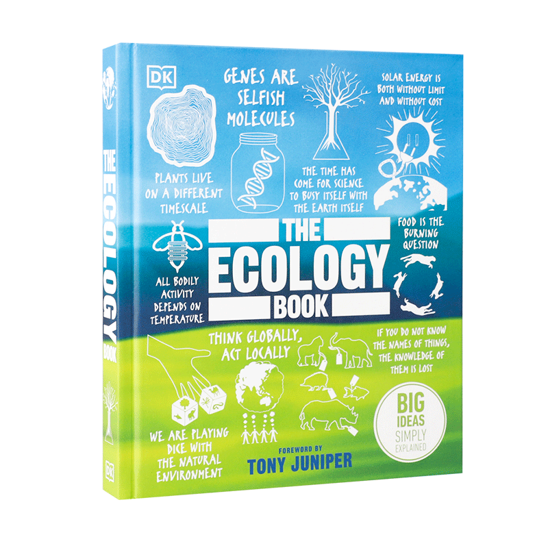 英文原版 The Ecology Book 生态学 DK出版 少儿科普百科英语图鉴书 10-14岁中小学生英语课外阅读读物 生态环境知识科普全书