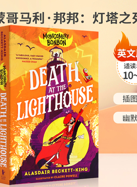 预售英文原版Montgomery Bonbon: Death at the Lighthouse 蒙哥马利·邦邦：灯塔之死青少年侦探插图小说幽默悬疑侦探推理10-14岁