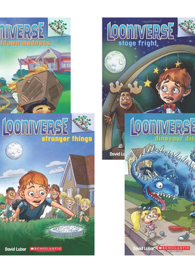 Scholastic Branches 学乐大树系列 Looniverse 4册套装合售 英文原版小说桥梁书 6-8岁 儿童英语阅读辅导故事训练图画书籍