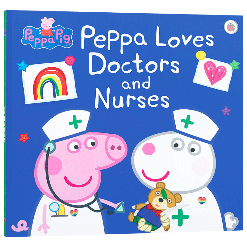 英文原版进口书Peppa Pig: Peppa Loves Doctors and Nurses小猪佩奇:小猪佩奇爱医生和护士粉红猪小妹系列儿童故事书平装绘本