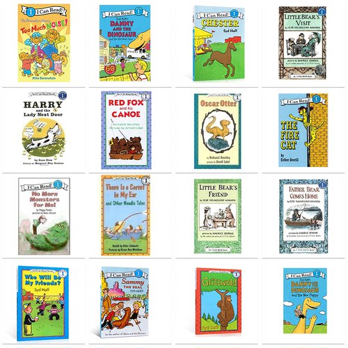 100元8本I can read第一阶段Level1系列英文原版Berenstain Bears贝贝熊Danny and the Dinosaur丹尼和恐龙小熊英语绘本