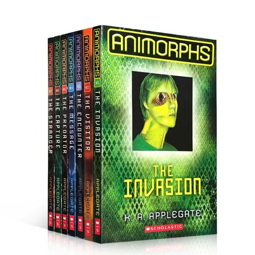 英文原版 Animorphs经典系列动物变形人1-7The Visitor  invasion系列全彩漫画绘本Graphix科幻图画冒险小说Scholastic 出版8-12岁