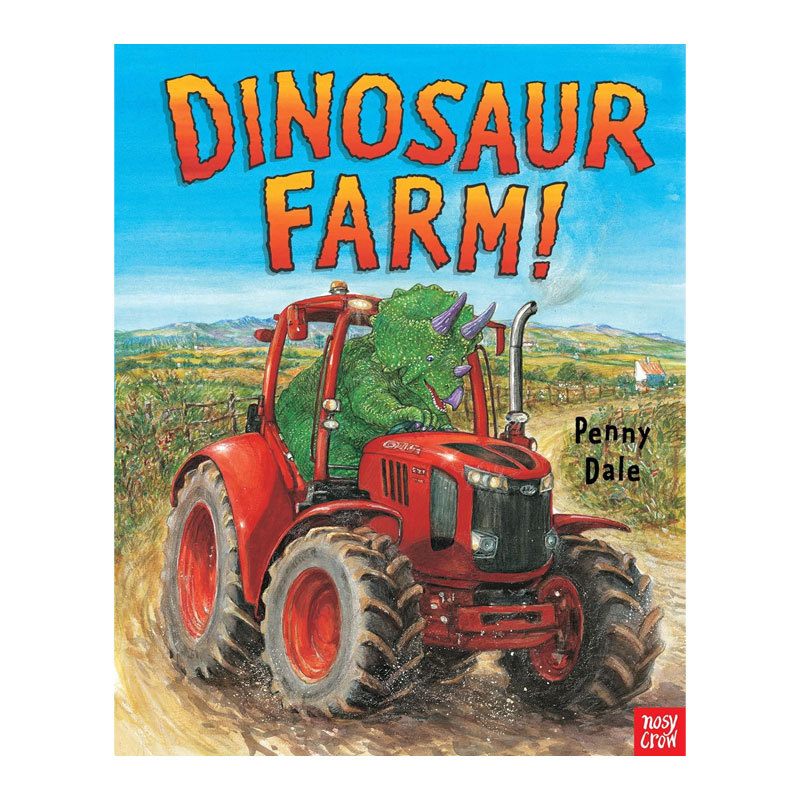 预售英文进口原版 超级恐龙系列:Dinosaur Farm! 恐龙农场 儿童阅读有趣绘本 充满活力的恐龙团队已经搬到了新的牧场 4-8岁 平装