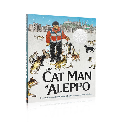 进口英文原版绘本The Cat Man of Aleppo 阿勒颇猫人低幼儿童英语启蒙认知绘本 家庭温馨亲子互动共读早教书2021年凯迪克银奖