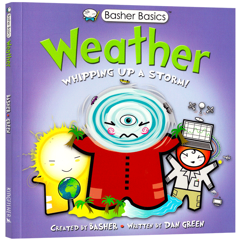 英文原版 Weather: Whipping up a storm! 天气:掀起一场风暴! 天气认知启蒙科普绘本 自然天气文气象小百科