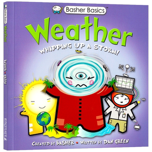 英文原版 Weather: Whipping up a storm! 天气:掀起一场风暴! 天气认知启蒙科普绘本 自然天气文气象小百科