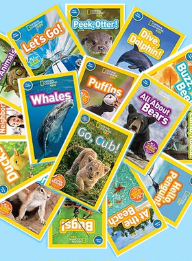 【入门级】美国国家地理儿童版英语分级阅读第一级National Geographic KIDS pre-Readers读物儿童动物小百科全书科普启蒙图书