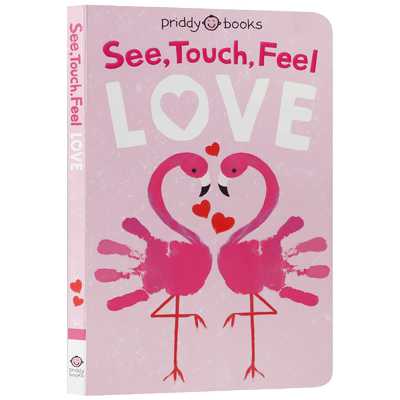 英文原版绘本See Touch Feel Love触摸感受爱0-3岁宝宝触感认知纸板触摸书亲子互动共读孩子早教启蒙绘本图画书seetouchfeel