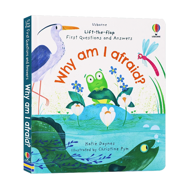 英文原版 First Questions and Answers Why am I afraid?  你问我答翻翻书 为什么我会恐惧 宝宝儿童科普读物纸板翻翻书