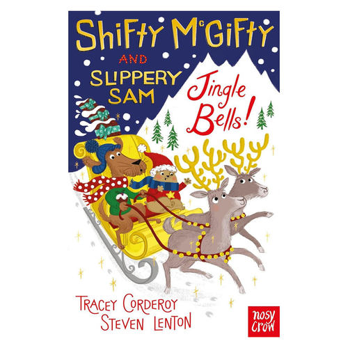 预售英文原版Shifty McGifty and Slippery Sam #3: Jingle Bells!强强和盗盗3 铃儿响叮当萌犬神探全彩幽默 桥梁书平装8-12岁