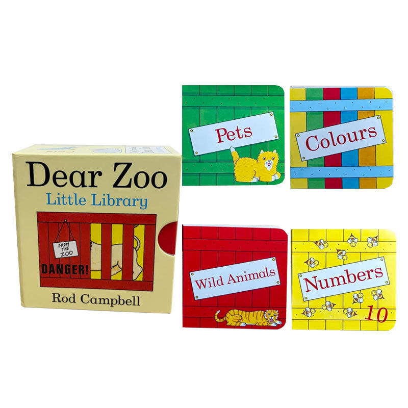 英文原版 Dear Zoo Little Library 低幼亲爱的动物园系列4册盒装手掌书绘本 儿童启蒙亲子教育阅读正版进口英语纸板书图画故事书
