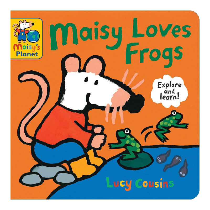 预售英文原版Maisy Loves Frogs: A Maisy's Planet Book小鼠波波爱青蛙了解青蛙和蟾蜍绘本故事 探索自然  缤纷插画2-6岁