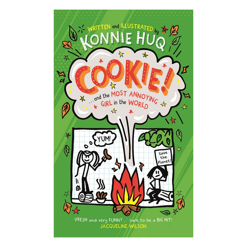 预售英文原版 Cookie! #2: Cookie and the Most Annoying Girl in the World 库奇2和烦人的女孩 儿童阅读搞笑黑白插图平装绘本