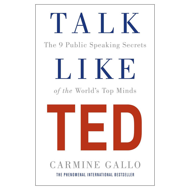 英文原版Talk Like TED像TED一样演讲 演讲的力量世界顶尖思想家的 9 个公开演讲秘诀自我提升 成功励志平装 高阶读物 18岁+