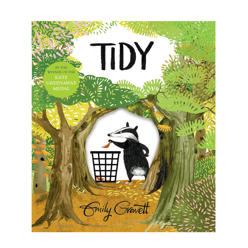 英文原版 爱整洁的皮皮 Tidy 2017格林纳威提名作品 4-8岁儿童启蒙环保意识 爱护环境 押韵文字 幽默诙谐平装绘本