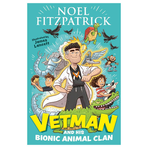 预售英文进口原版 Vetman and his Bionic Animal Clan 兽医侠与仿生动物军团 黑白插图奇幻动物圣诞冒险 10-14岁阅读冒险故事书籍