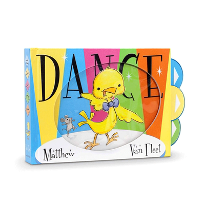 英文原版 Matthew Van Fleet: Dance 跳舞 动物趣味启蒙认知机关操作书 2-6岁幼儿宝宝互动阅读动物主题抽拉机关书精装