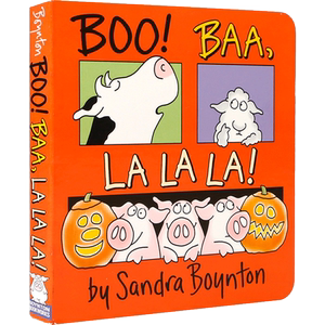 英文原版 Boo! Baa, La La La! 万圣节 嘣，叭，啦啦啦！ Boynton Bookworks出版 2-6岁幼儿宝宝英语发声学习启蒙绘本