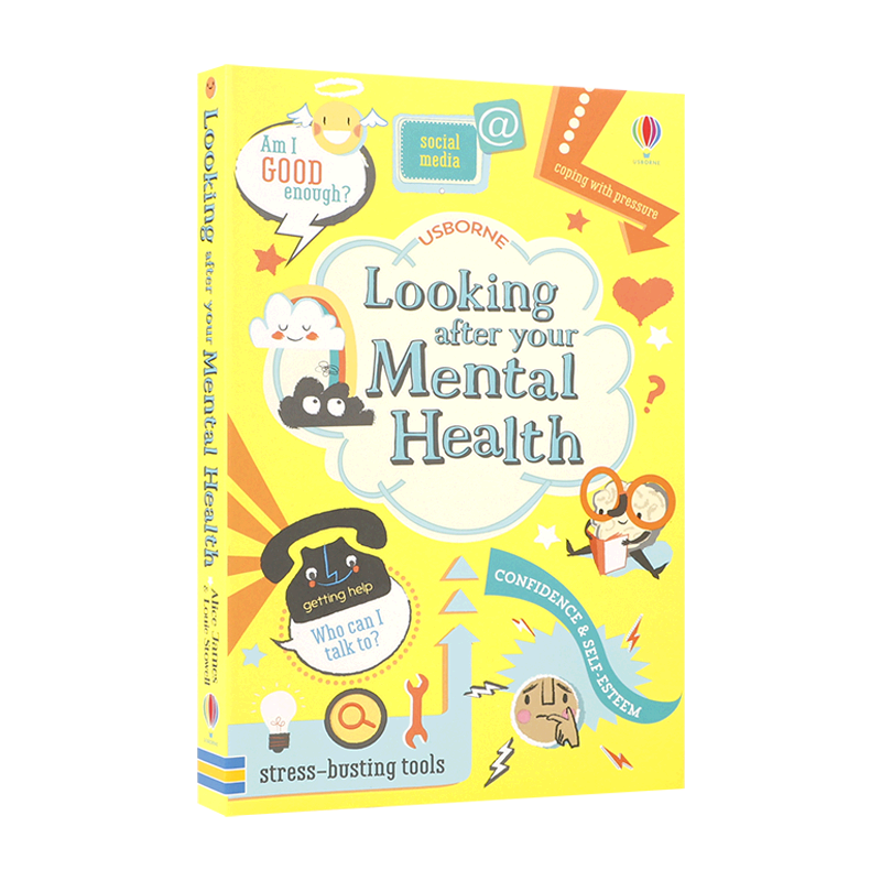英文原版Usborne Looking after your Mental Health照顾好自己的心理健康10-14岁儿童心理健康科普手册情绪宣泄指南平装桥梁章节
