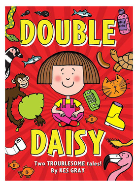 预售英文原版Double Daisy黛西的双倍烦恼鬼马精灵黛西的冒险故事黑白插图 搞笑冒险 成长故事Red Fox平装桥梁/章节书8-12岁