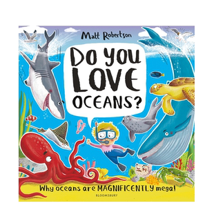 英文原版 Do You Love Oceans? 你喜欢海洋吗 探索水下世界的奇观 Steam读物 幼儿儿童趣味益智玩具书