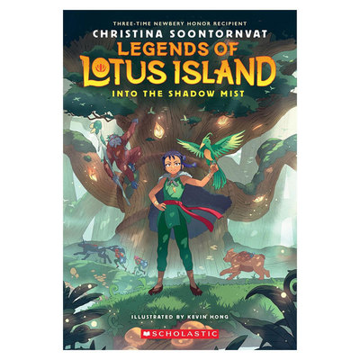 预售英文原版Legends of Lotus Island #2: Into the Shadow Mist莲花岛传奇2 进入阴影迷雾插图奇幻魔法冒险桥梁章节书10-14岁