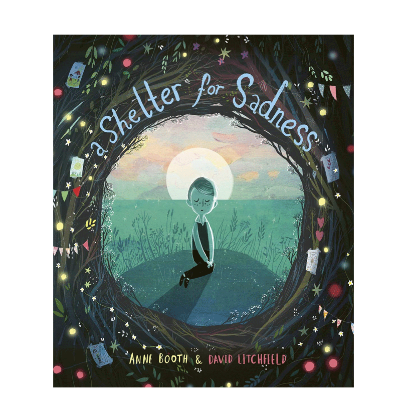 英文原版 A Shelter for Sadness 悲伤的庇护所 温暖治愈艺术绘本 Templar Publishing儿童宝宝启蒙益智情商培养绘本平装