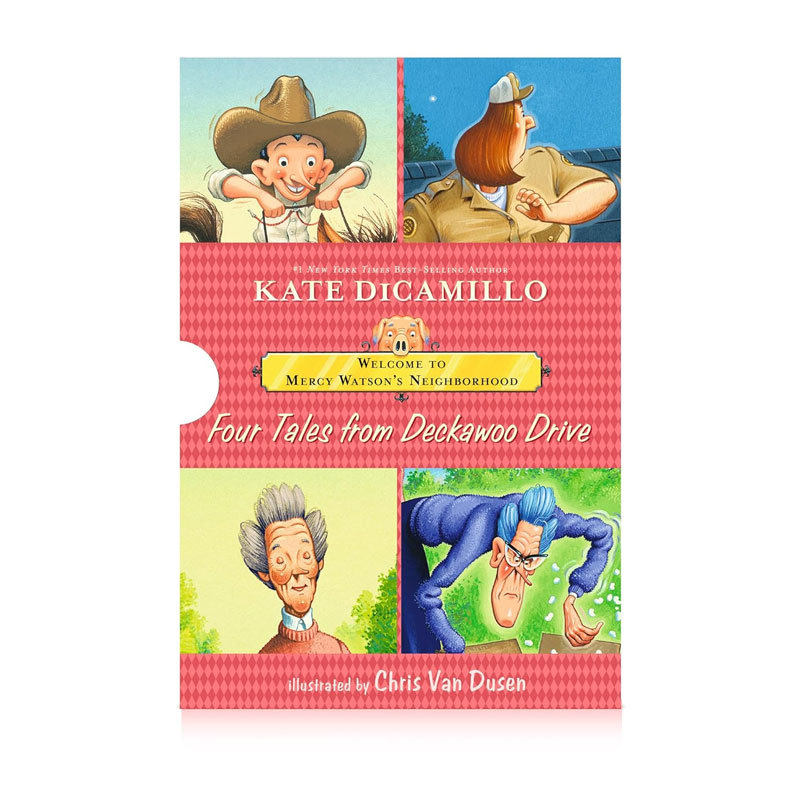 预售英文原版Welcome to Mercy Watson’s Neighborhood欢迎来到小猪梅西的小镇4册盒装德卡伍大道的故事桥梁章节 8-12岁