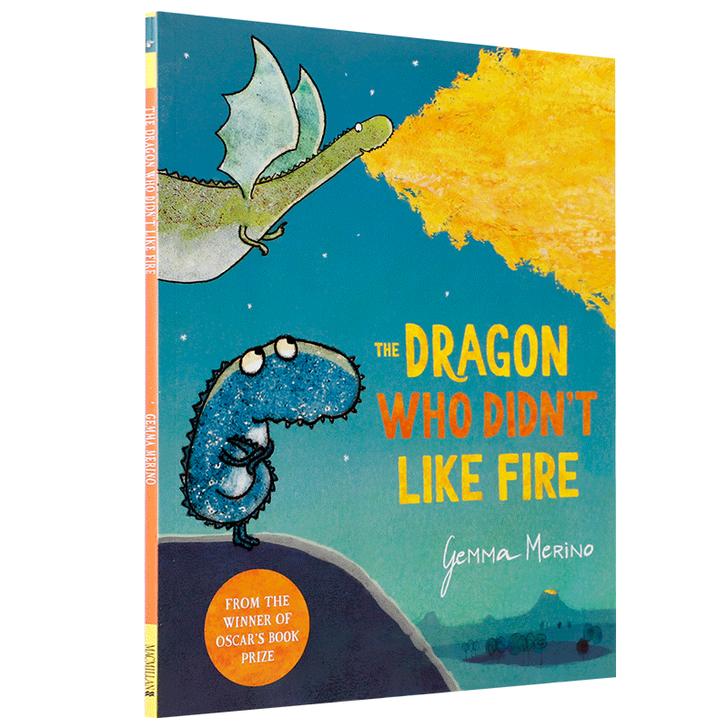 英文原版绘本 不喜欢火的龙The Dragon Who Didn't Like Fire3-6岁低幼儿童性格养成启蒙英语绘本 亲子共读宝宝睡前故事图画书