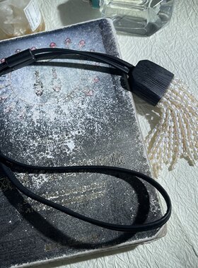 手作抽拉式淡水珍珠可调款项链