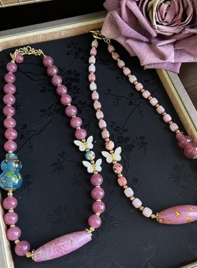 彩色唐卡新中式佛牌链子