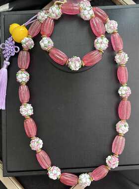 花朵项链手链常规款女式琉璃