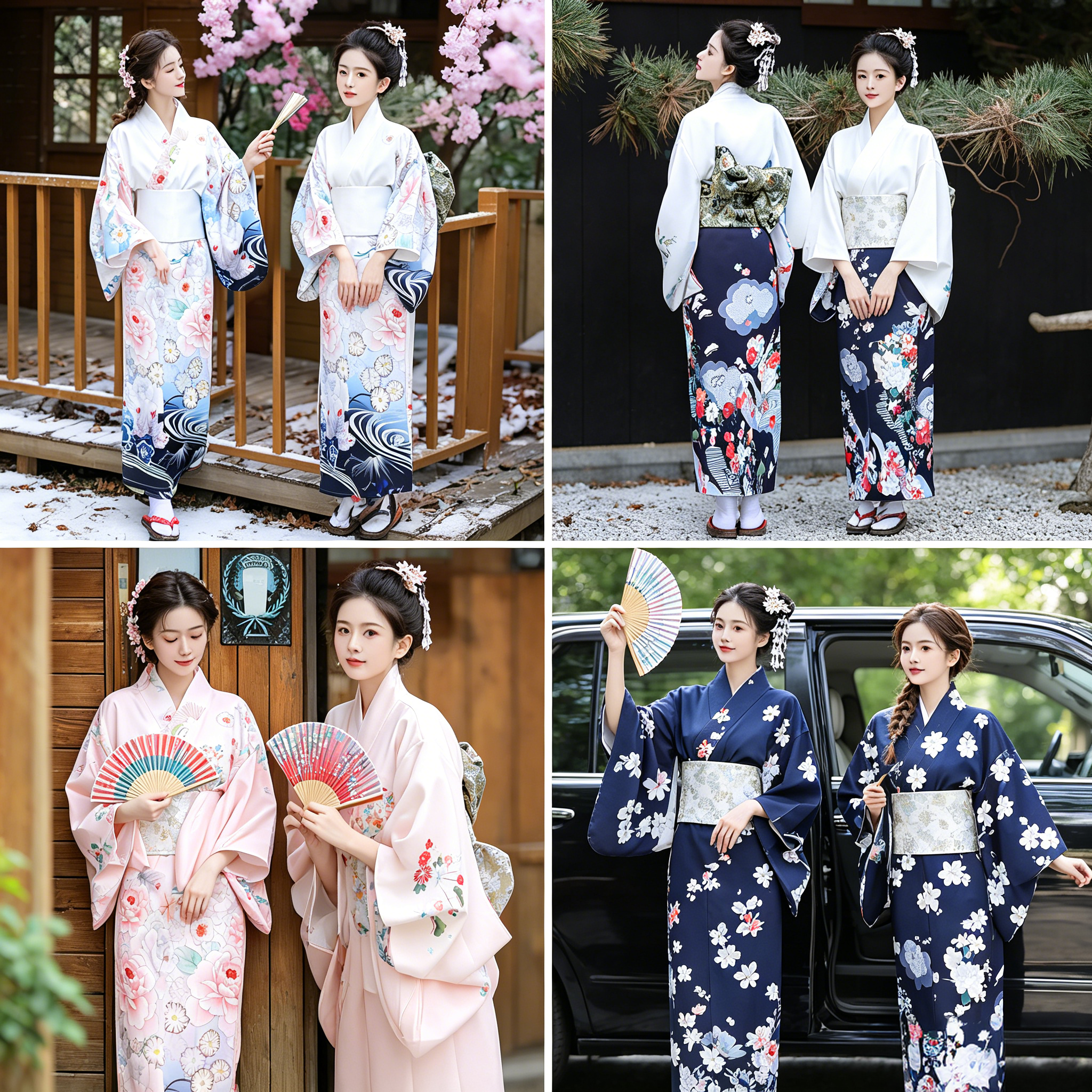 日式改良和服女正装传统连衣裙