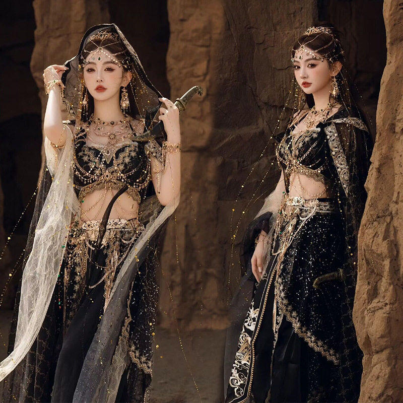 西双版纳网红旅拍写真西域女服饰