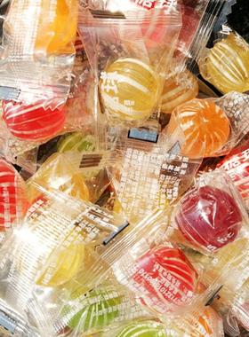 2斤东北老式糖球独立包装怀旧花糖光腚水果多味硬蛹竹橘糖果1000g