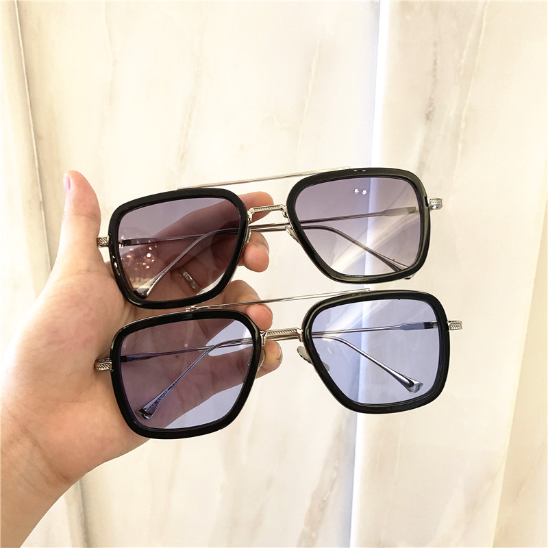 2019大框显脸小墨镜男士蛤蟆方形太阳眼镜唐尼同款防紫外线眼镜女