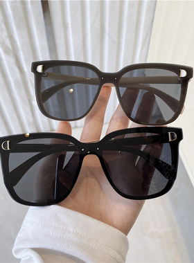 网红潮款连体无边框女方框墨镜