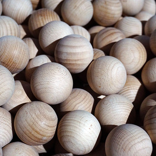 积木木球实心圆球实木枫木45mm木制原木可彩绘手绘木鸡蛋复活蛋