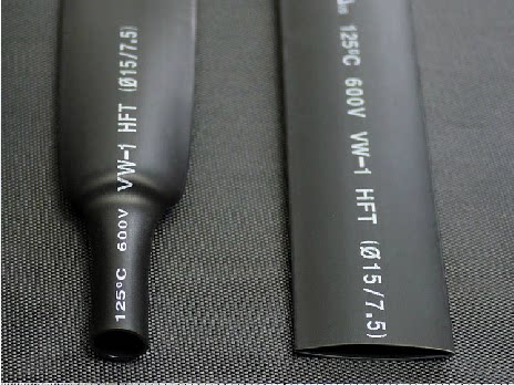 黑色热缩管 热缩套管 热收缩管 环保绝缘ROHS UL认证Φ3-Φ40