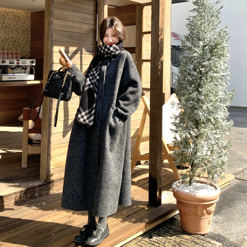 新品长款双面羊绒外套D2576P335K468,女装毛呢外套,2C172