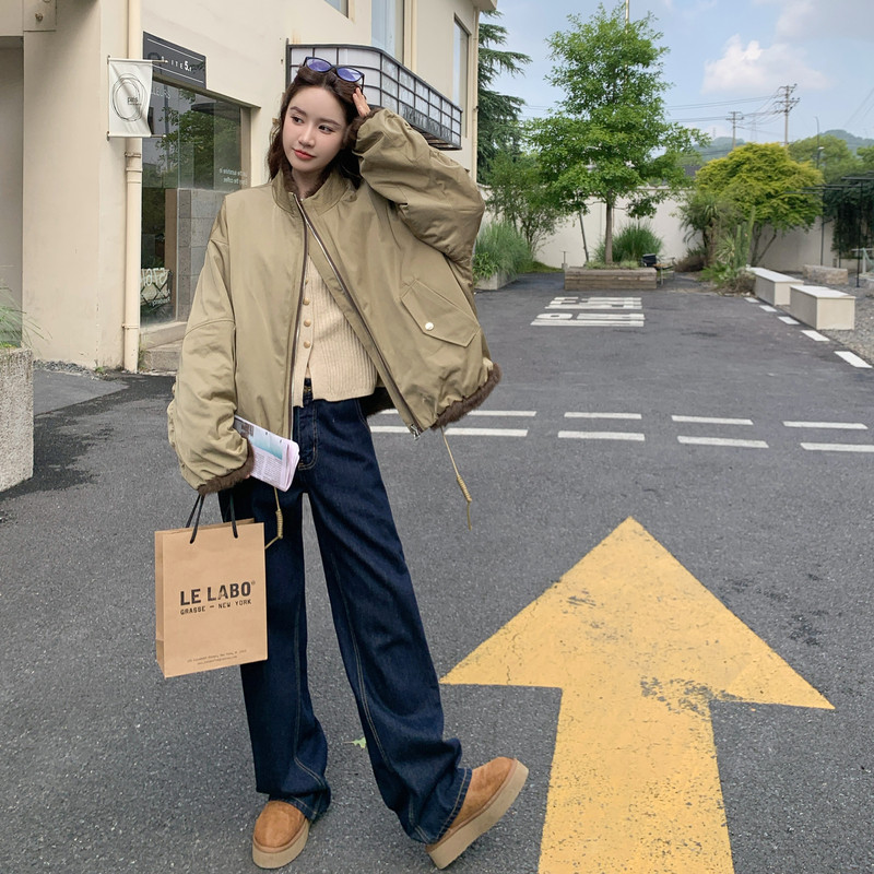 新品俩面穿皮毛外套D2562P215K328,女装皮草,2C172