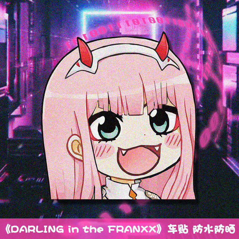 日系动漫国家队02卡通贴纸darling汽车车贴个性创意防水贴二次元