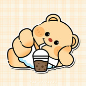 网红可爱黄油小熊车贴个性 饰贴画 卡通汽车贴纸电动摩托划痕遮挡装