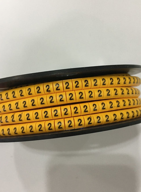 线号管网线号码盘号码套管数字0-9号字母EC-0 EC-1黄色标记线码管