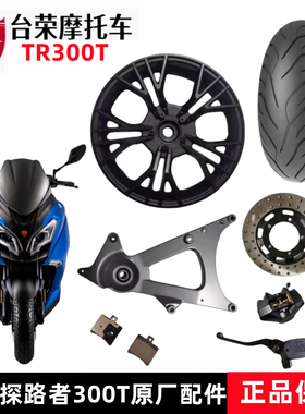 台荣探路者TR300T前后铝轮毂前轮辋铝轮真空胎钢圈摩托车原厂配件