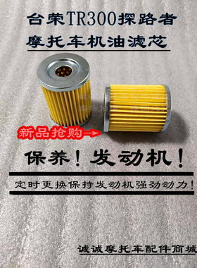台荣300T机油滤芯T11摩托车踏板车保养维护滤网格净化芯原厂配件