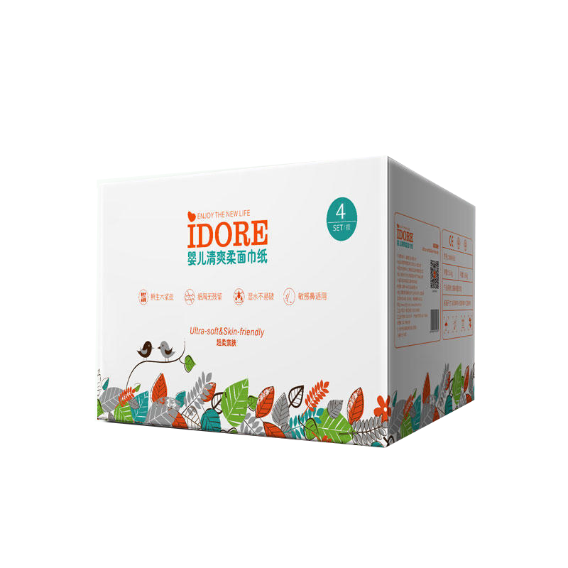 一朵婴儿柔面巾超柔面巾纸婴儿云柔纸巾柔润乳霜保湿面巾纸